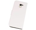 BAOHU Hoesje Geschikt voor Samsung Galaxy J6 2018 - Kaarthouder Book Case Telefoonhoesje - Wit