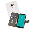 Samsung Galaxy J6 2018 Hoesje Kaarthouder Book Case Telefoonhoesje Wit