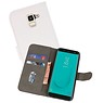 BAOHU Samsung Galaxy J6 2018 Hoesje Kaarthouder Book Case Telefoonhoesje Wit