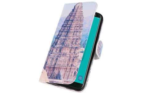 BAOHU Temple 1 Bookstyle Hoesje Geschikt voor Samsung Galaxy J6 2018