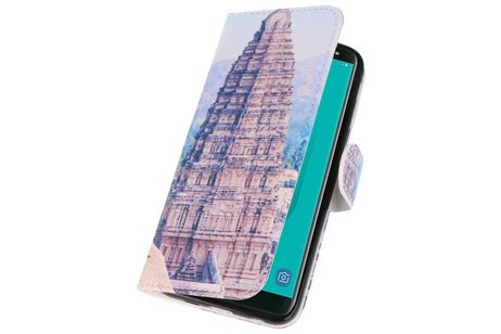 Temple 1 Bookstyle Hoesje Samsung Galaxy J6 2018