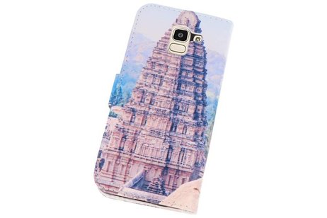 BAOHU Temple 1 Bookstyle Hoesje Geschikt voor Samsung Galaxy J6 2018