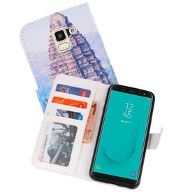 BAOHU Temple 1 Bookstyle Hoesje Samsung Galaxy J6 2018