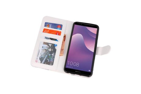 BAOHU Temple 1 Bookstyle Hoesje Geschikt voor Huawei Y7 2018