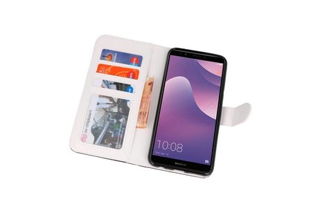 BAOHU Temple 2 Bookstyle Hoesje Geschikt voor Huawei Y7 2018