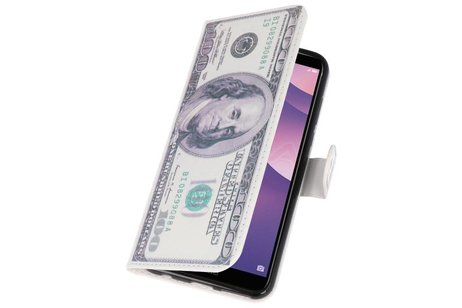 BAOHU Dollar Bookstyle Hoesje Geschikt voor Huawei Y7 2018