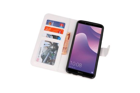 BAOHU Dollar Bookstyle Hoesje Geschikt voor Huawei Y7 2018