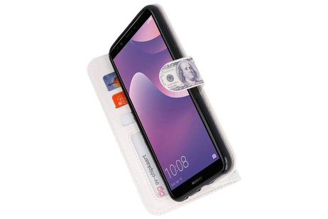 BAOHU Dollar Bookstyle Hoesje Geschikt voor Huawei Y7 2018