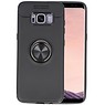 BAOHU Softcase voor Samsung Galaxy S8 Hoesje met Ring Houder Zwart
