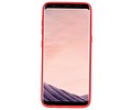 Softcase voor Galaxy S8 Hoesje met Ring Houder Rood