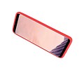 BAOHU Softcase Telefoonhoesje - Geschikt voor Samsung Galaxy S8 Hoesje met Ring Houder Rood