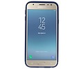 BAOHU Softcase Telefoonhoesje - Geschikt voor Samsung Galaxy J3 2017 Hoesje met Ring Houder Navy