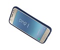 BAOHU Softcase Telefoonhoesje - Geschikt voor Samsung Galaxy J3 2017 Hoesje met Ring Houder Navy