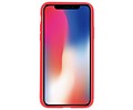 BAOHU Softcase Telefoonhoesje - Geschikt voor iPhone X Hoesje met Ring Houder Rood