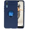 BAOHU Softcase voor Huawei P20 Hoesje met Ring Houder Navy
