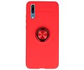 Softcase voor Huawei P20 Hoesje met Ring Houder Rood