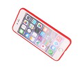 BAOHU Softcase Telefoonhoesje - Geschikt voor iPhone 8 / 7 Plus Hoesje met Ring Houder Rood