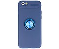 BAOHU Softcase Telefoonhoesje - Geschikt voor iPhone 6 Hoesje met Ring Houder Navy