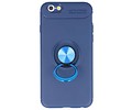 BAOHU Softcase Telefoonhoesje - Geschikt voor iPhone 6 Hoesje met Ring Houder Navy