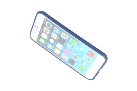 Softcase voor iPhone 6 Hoesje met Ring Houder Navy