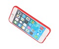 BAOHU Softcase Telefoonhoesje - Geschikt voor iPhone 6 Hoesje met Ring Houder Rood