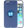 Softcase voor iPhone 6 Hoesje met Ring Houder Navy