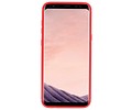 BAOHU Softcase Telefoonhoesje - Geschikt voor Samsung Galaxy S8 Plus Hoesje met Ring Houder Rood