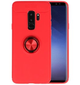 Softcase voor Galaxy S9 Plus Hoesje met Ring Houder Rood