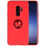 BAOHU Softcase voor Samsung Galaxy S9 Plus Hoesje met Ring Houder Rood