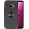 BAOHU Softcase voor Samsung Galaxy S9 Hoesje met Ring Houder Zwart