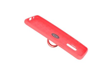BAOHU Softcase Telefoonhoesje - Geschikt voor Samsung Galaxy S9 Hoesje met Ring Houder Rood
