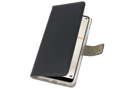 BAOHU Hoesje Geschikt voor de Huawei P20 - Kaarthouder Book Case Telefoonhoesje - Zwart