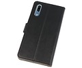 BAOHU Hoesje Geschikt voor de Huawei P20 - Kaarthouder Book Case Telefoonhoesje - Zwart