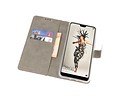 BAOHU Hoesje Geschikt voor de Huawei P20 - Kaarthouder Book Case Telefoonhoesje - Wit