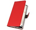 BAOHU Hoesje Geschikt voor de Huawei P20 - Kaarthouder Book Case Telefoonhoesje - Rood