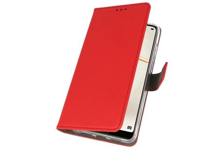 Hoesje Geschikt voor de Huawei P20 - Kaarthouder Book Case Telefoonhoesje - Rood