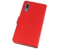 BAOHU Hoesje Geschikt voor de Huawei P20 - Kaarthouder Book Case Telefoonhoesje - Rood