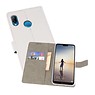 BAOHU Huawei P20 Lite Hoesje Kaarthouder Book Case Telefoonhoesje Wit