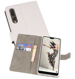 BAOHU Huawei P20 Pro Hoesje Kaarthouder Book Case Telefoonhoesje Wit