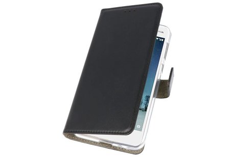 Nokia 2 Hoesje Kaarthouder Book Case Telefoonhoesje Zwart