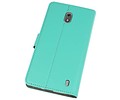 BAOHU Hoesje Geschikt voor de Nokia 2 - Kaarthouder Book Case Telefoonhoesje - Groen