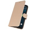 Wallet Cases Hoesje voor HTC Desire 12 Plus Goud