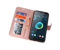 BAOHU Wallet Cases Hoesje Geschikt voor HTC Desire 12 Plus - Roze