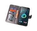 Wallet Cases Hoesje voor HTC Desire 12 Plus Grijs