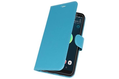 BAOHU Wallet Cases Hoesje Geschikt voor HTC Desire 12 Plus - Turquoise