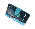 BAOHU Wallet Cases Hoesje Geschikt voor HTC Desire 12 Plus - Turquoise