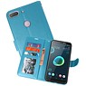 BAOHU Wallet Cases Hoesje voor HTC Desire 12 Plus Turquoise