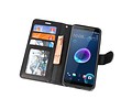 Wallet Cases Hoesje voor HTC Desire 12 Zwart