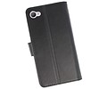 BAOHU Wallet Cases Hoesje Geschikt voor HTC Desire 12 - Zwart