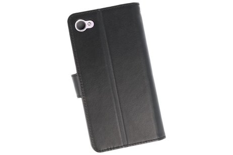 BAOHU Wallet Cases Hoesje Geschikt voor HTC Desire 12 - Zwart